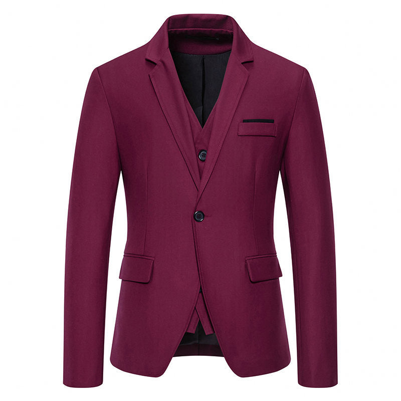 Herren Eleganter Drei-Teilig Anzug Set Drune 1749704439