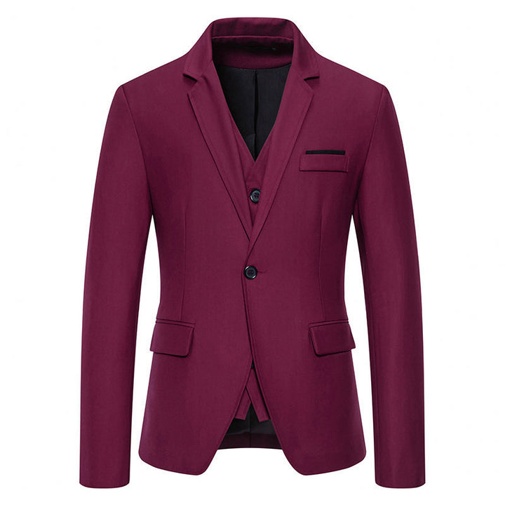 Herren Eleganter Drei-Teilig Anzug Set Drune 1749704439