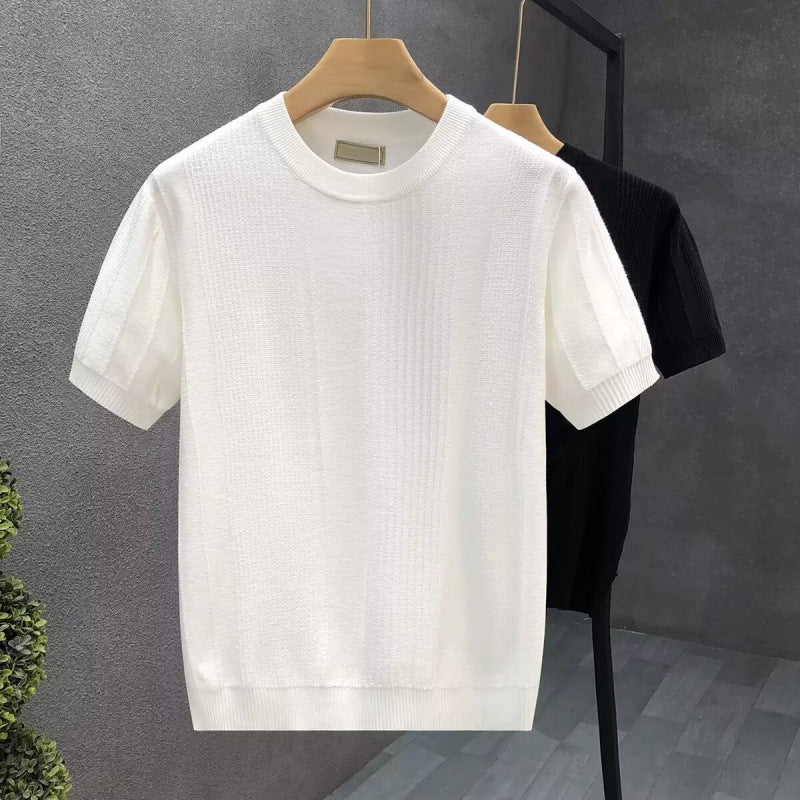 Damen Kurzarm Strickoberteil Drune
