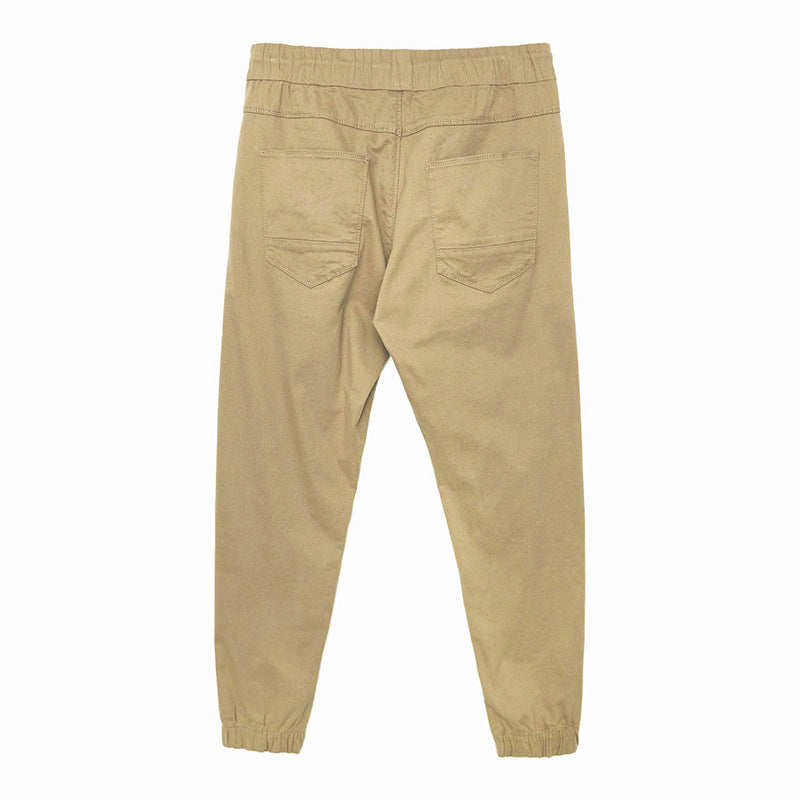 Herren Leichte Baumwoll-Jogginghose mit Tunnelzug, elastischen Bündchen und Schrägtaschen Drune