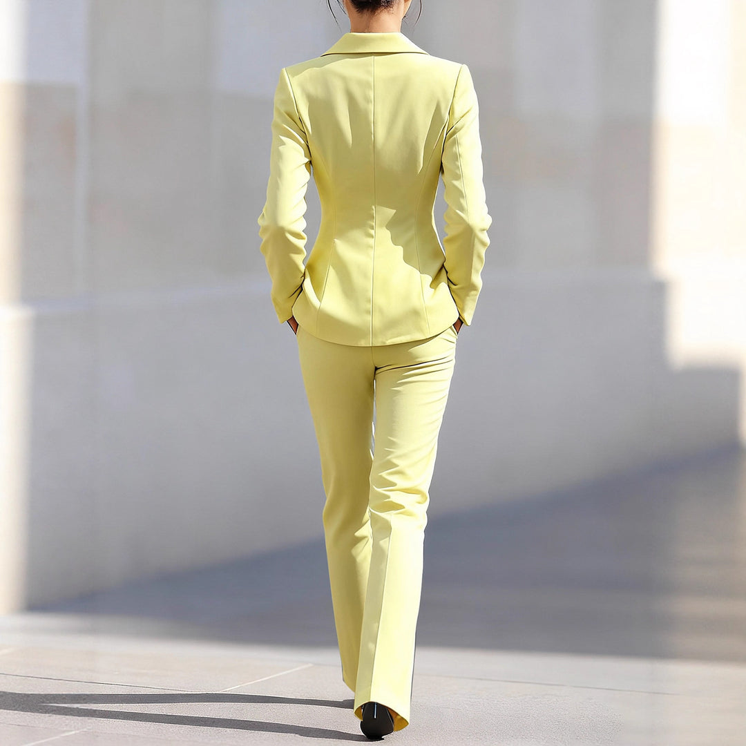 Damen Eleganter Tailored Anzug mit modernem Schnitt und Taschen Drune