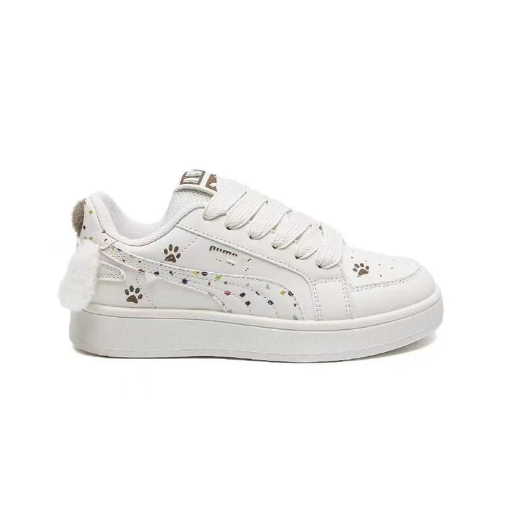 Damen Sneakers mit süßem Tierdesign und flauschigen Details Drune