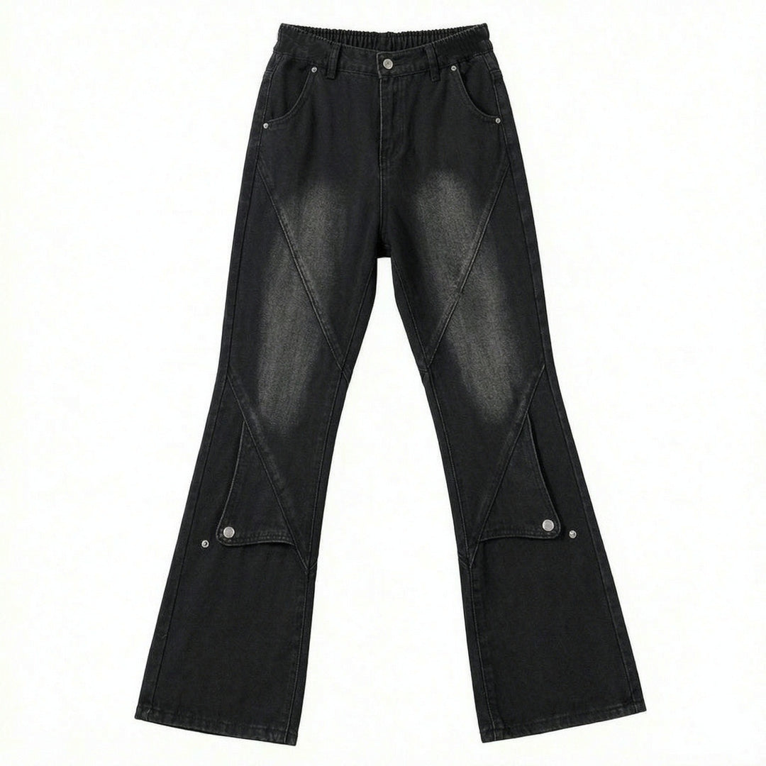 Damen Lässige Oversized Denim-Hose Drune