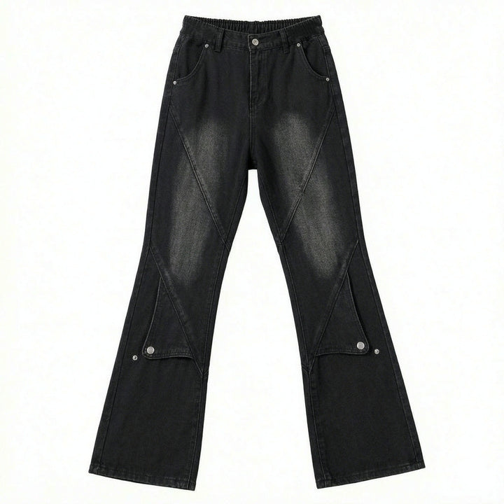 Damen Lässige Oversized Denim-Hose Drune
