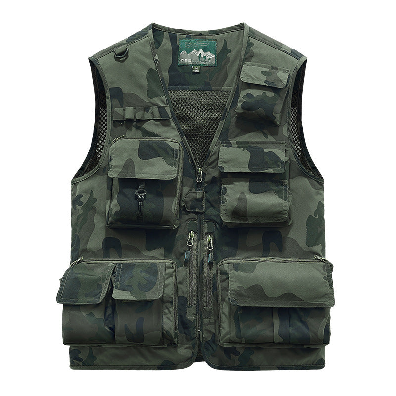 Herren Multifunktionale Cargoweste mit vielen Taschen Drune