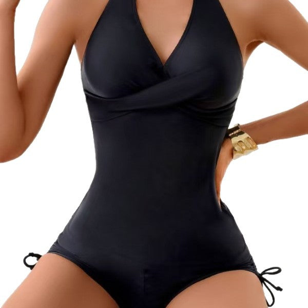 Damen hochmodernes Tankini-Set mit Wickeloberteil und stylischen Badeshorts Drune