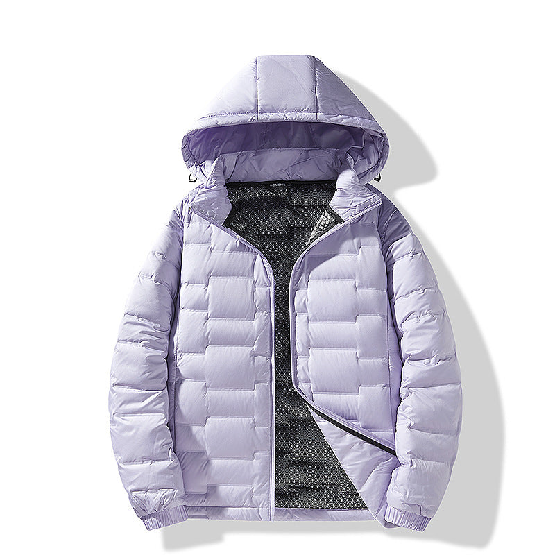 Herren Ultraleichte Steppjacke mit Kapuze und Thermofutter Drune