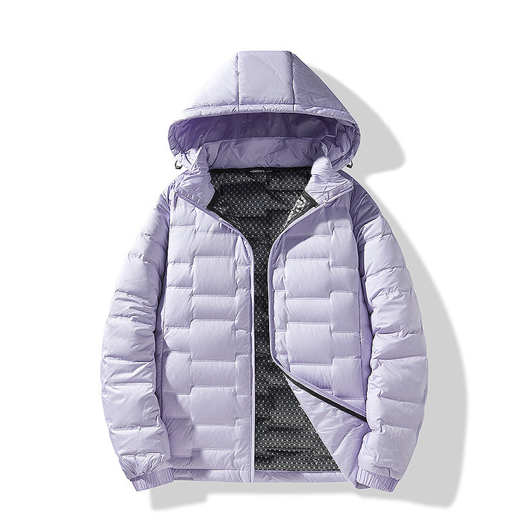 Herren Ultraleichte Steppjacke mit Kapuze und Thermofutter Drune