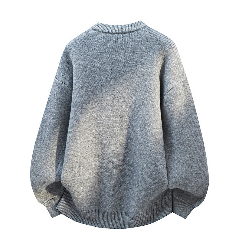 Damen Oversize Strickcardigan mit Rautenmuster & Knopfleiste Drune