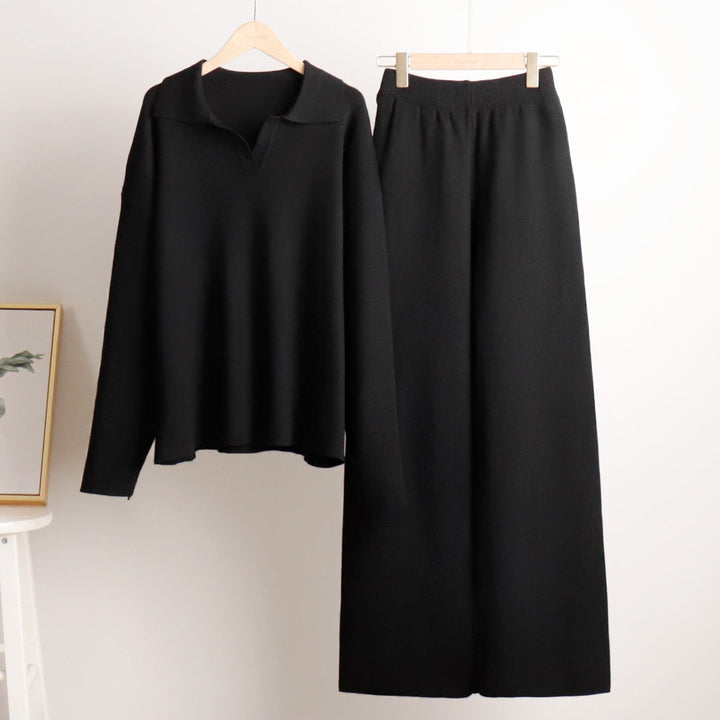 Drune | Lounge Satz mit Weiten Hose und Poloshirt