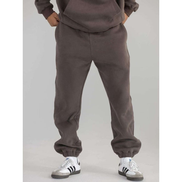 Damen nan oversized Kapuzenpullover mit Kängurutasche und weichem Fleece-Innenfutter Drune