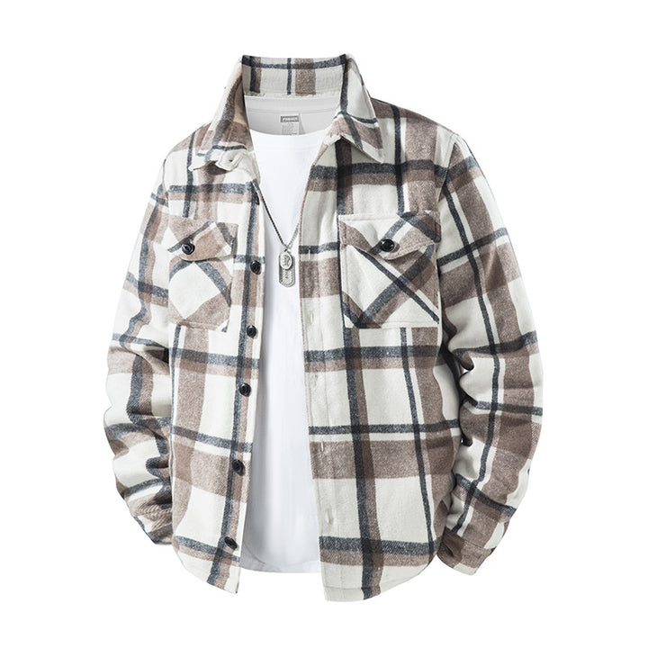 Herren Karierte Flanelljacke mit praktischen Taschen Drune