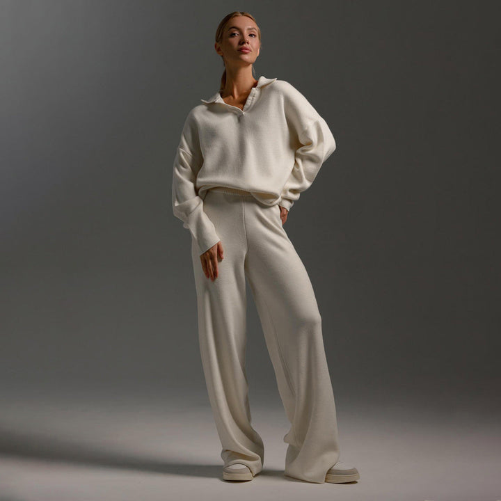 Drune | Lounge Satz mit Weiten Hose und Poloshirt