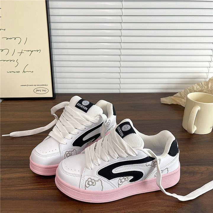 Damen Modische Sneaker mit verspieltem Design und bequemer Dämpfung Drune