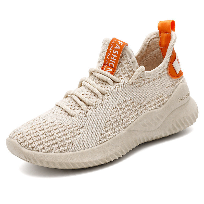 Unisex Atmungsaktiver Strick-Sneaker mit gedämpfter Laufsohle und Slip-On-Passform Drune