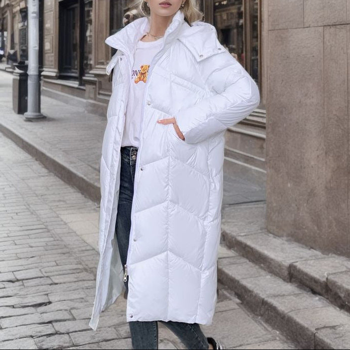 Drune | Damen Isolierte Lange Pufferjacke Relaxed Fit