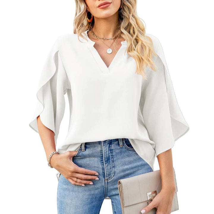Drune | Petal Sleeve Chiffon Shirt