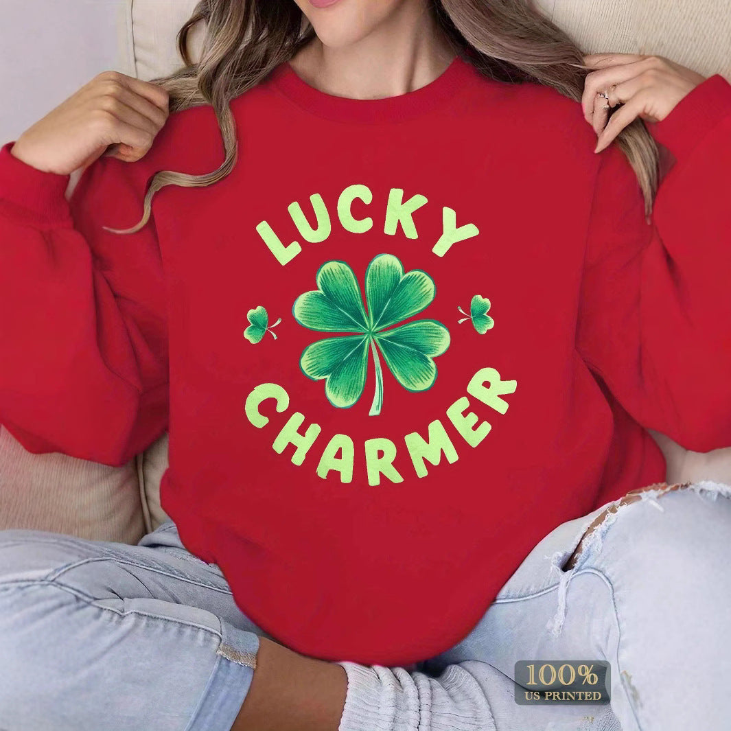Damen Sweatshirt mit motivierendem Print und lässigem Schnitt Drune