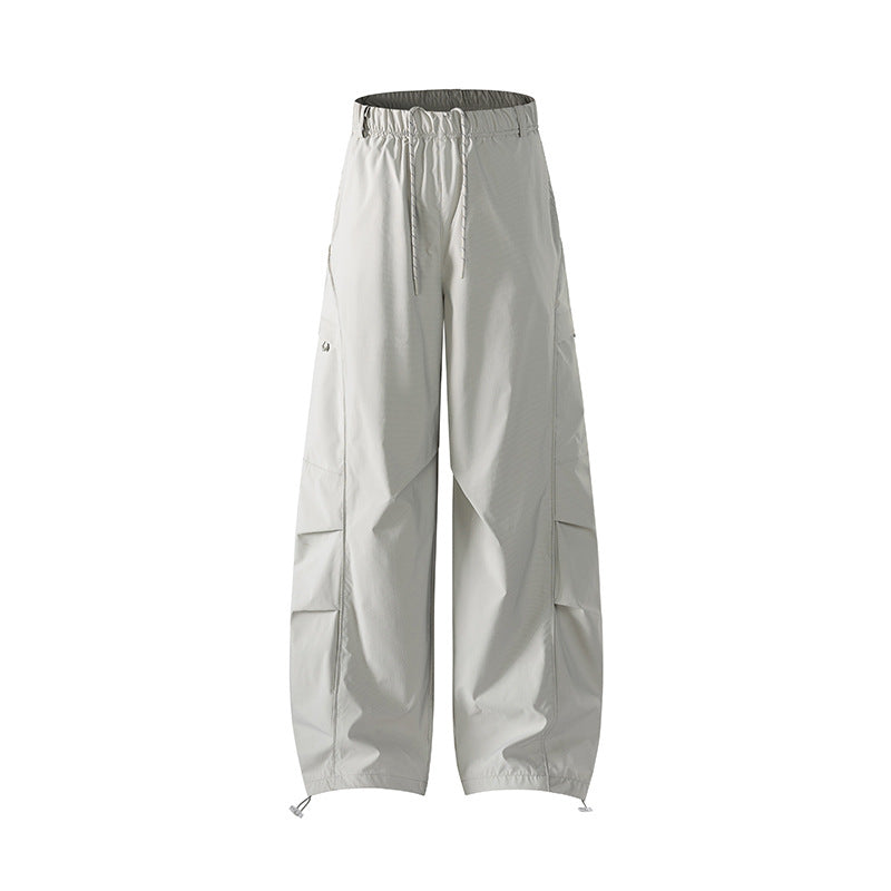 Herren Tech-Cargo-Hose aus wind- und wasserabweisendem Nylon mit elastischem Bund & Multifunktionstaschen Drune