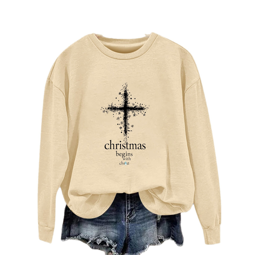 Damen Sweatshirt mit christlichem Motiv und weichem Innenfutter Drune