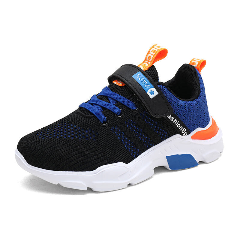 Unisex Kinder-Sneaker mit atmungsaktivem Strickschaft und Klettverschluss Drune