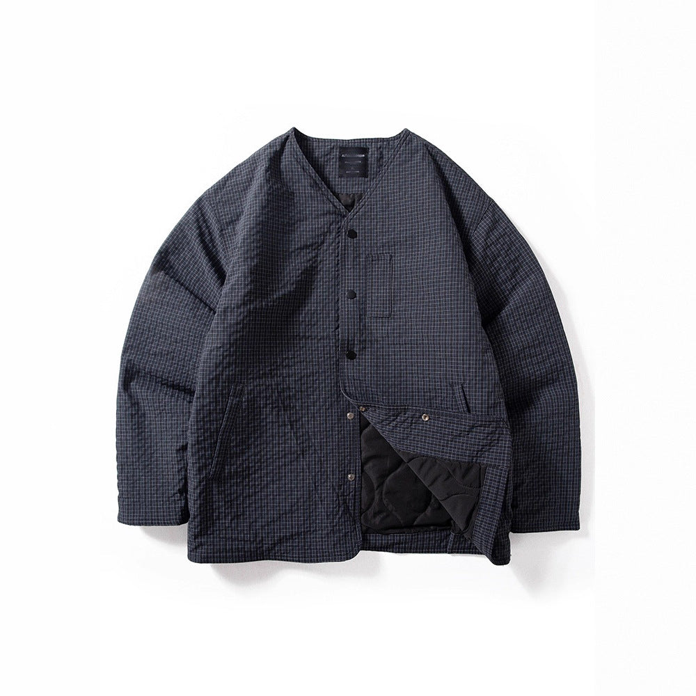 Herren Bequeme Steppjacke mit V-Ausschnitt Drune