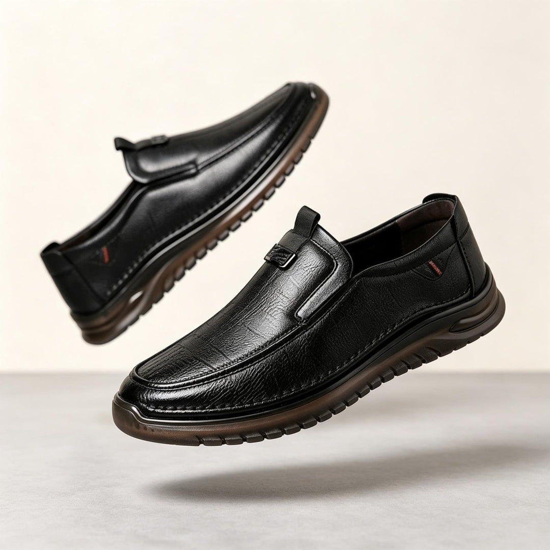 Herren Modische Leder Slipper Drune