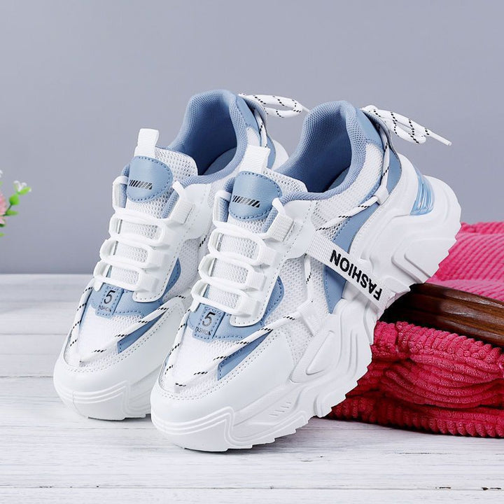 Damen Sportliche Sneakers mit atmungsaktiver Mesh-Oberfläche und stark gedämpfter Sohle Drune