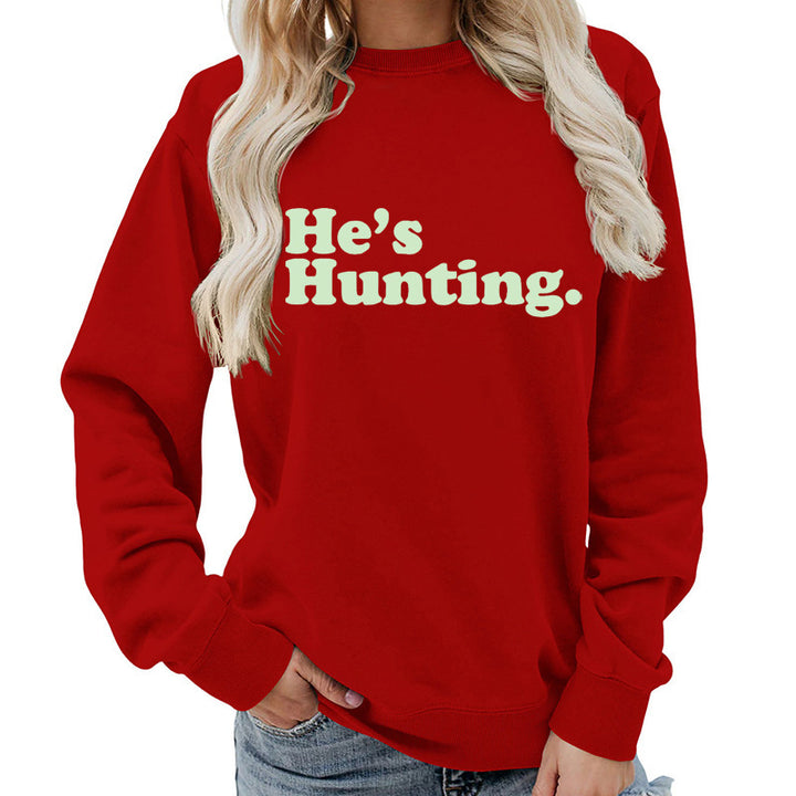 Damen Sweatshirt mit modernem Schriftzug und lässigem Schnitt Drune