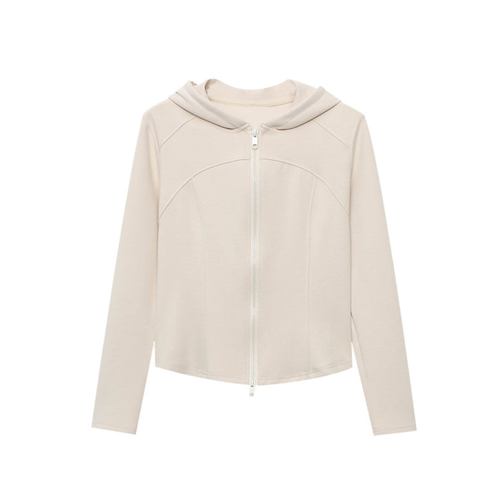 Damen lässige Kapuzenjacke mit praktischen Taschen und sportlichem Schnitt Drune