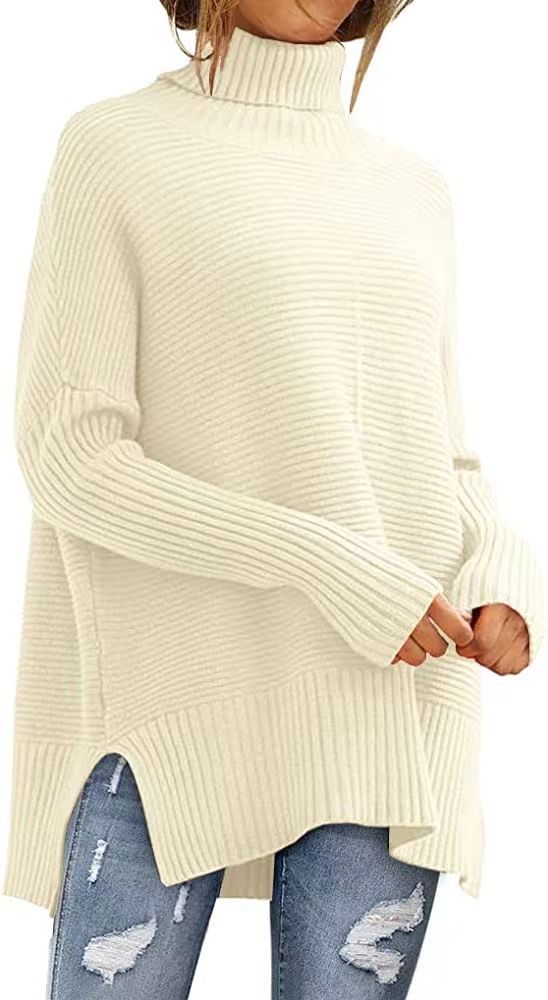 Damen Kuscheliger Rollkragenpullover Drune