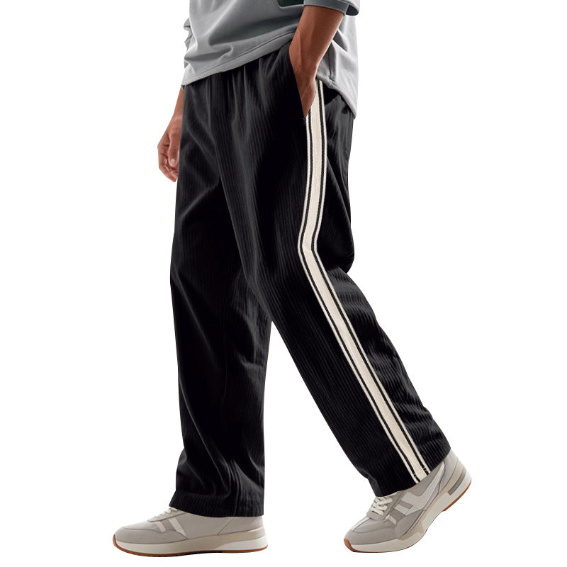 Herren Komfortable Sporthose mit seitlichen Streifen Drune