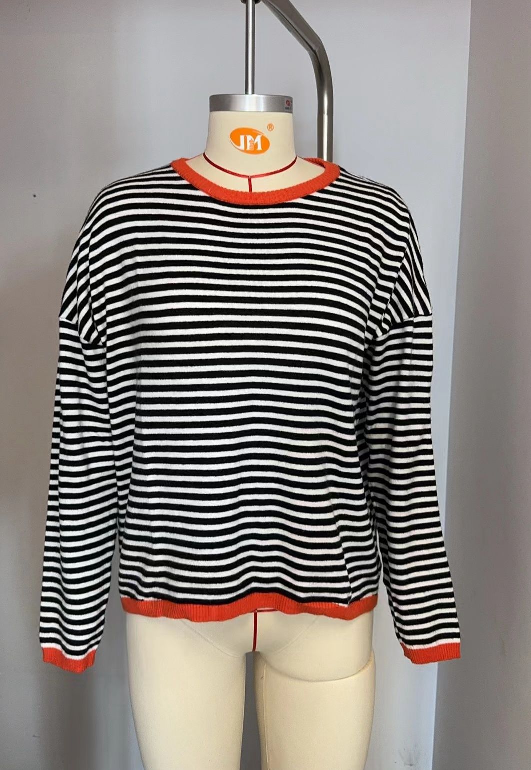 Damen lässiger gestreifter Pullover Drune