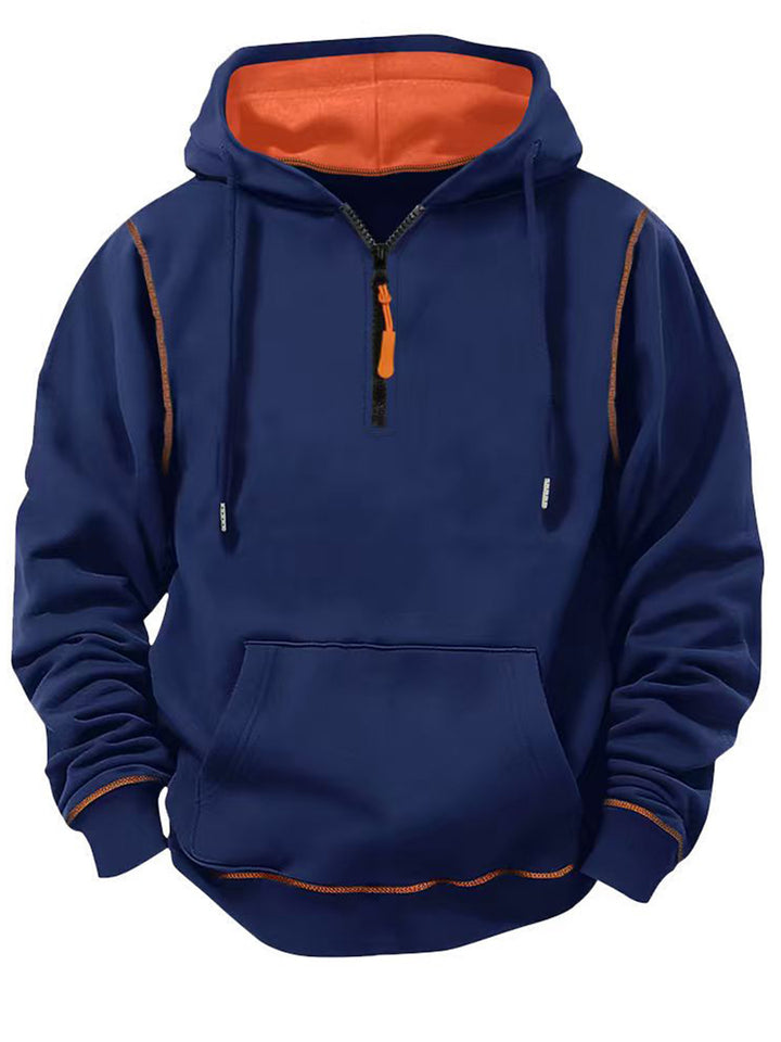 Herren Sportliche Kapuzenjacke mit Reißverschluss Drune