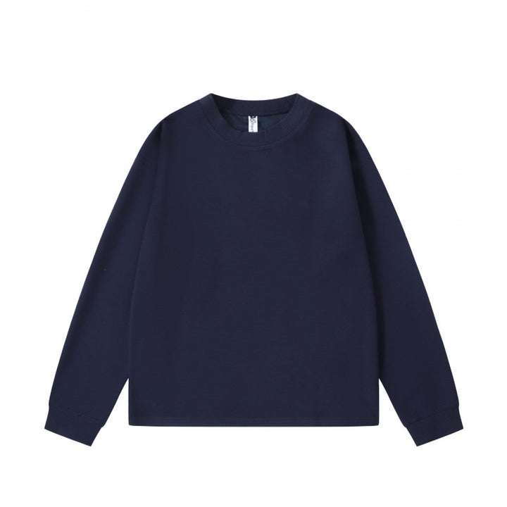 Unisex Oversize-Langarm-Sweatshirt mit Rundhalsausschnitt, French‑Terry-Qualität und gerippten Bündchen Drune