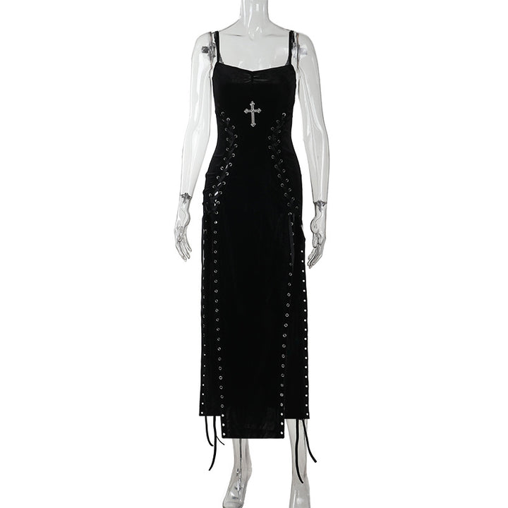 Damen figurbetonte Bluse mit Rüschendetails und Schnürung Drune