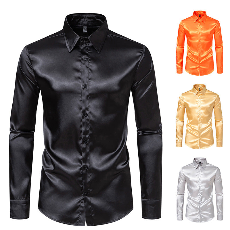 Herren Seidenhemd Drune