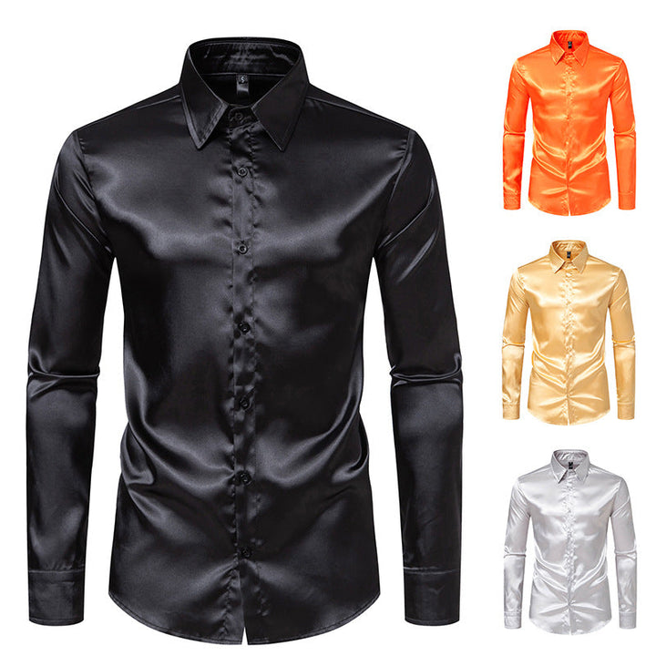 Herren Seidenhemd Drune