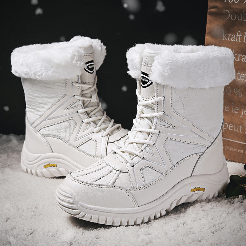 Damen Winter-Wasserdichte Stiefel mit isolierendem Futter und rutschfester Sohle Drune