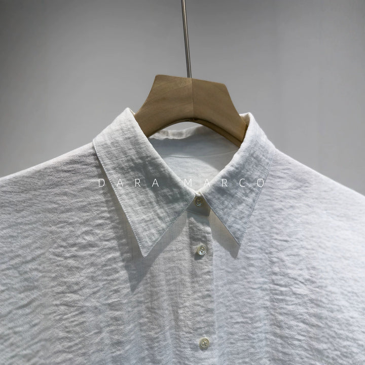 Damen Klassisches Button-Up Shirt Drune