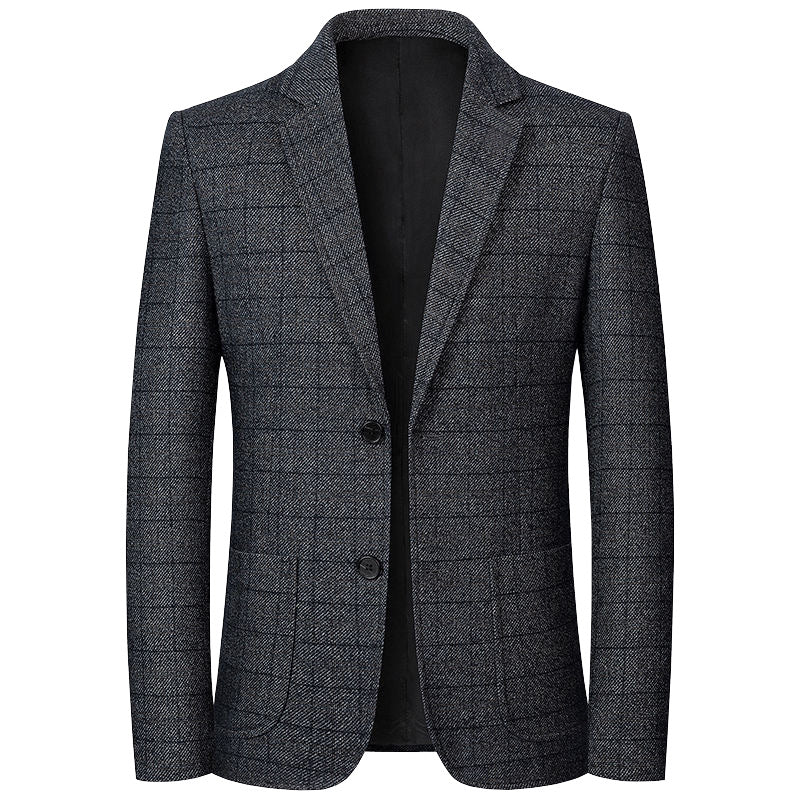 Herren Sakko Glencheck Slim Fit mit leichter Innenfütterung Drune