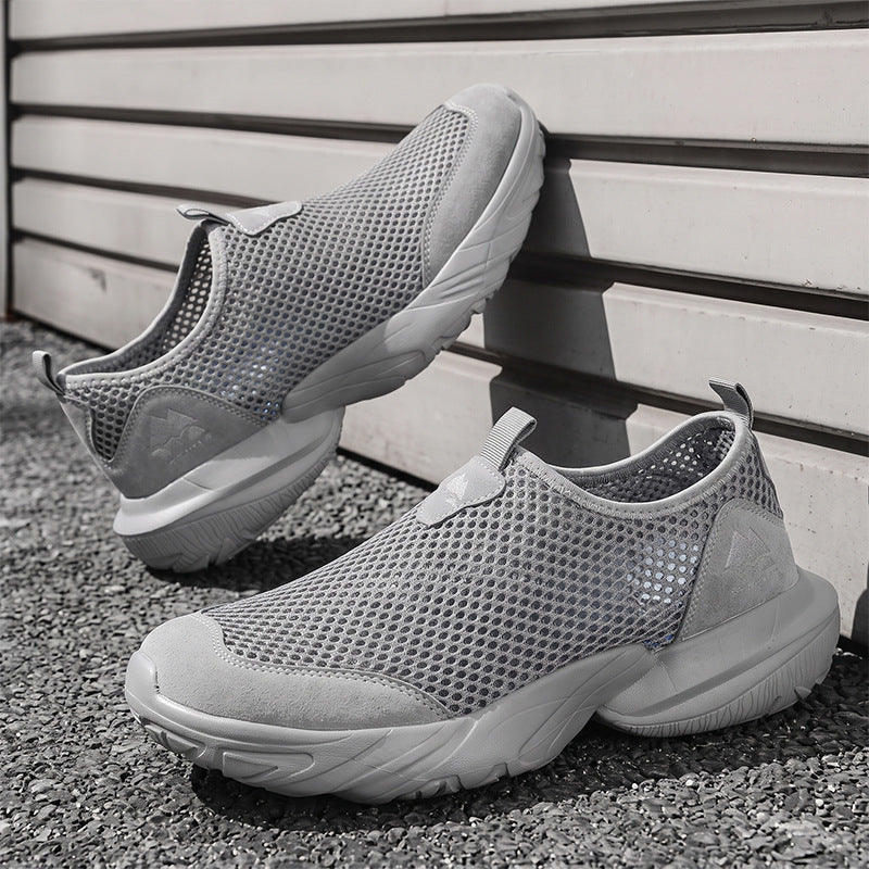 Unisex Atmungsaktive Mesh-Slipper mit gedämpfter Profilsohle Drune