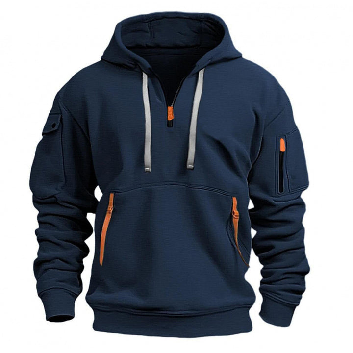 Herren Freizeit Kapuzenpullover mit praktischen Taschen Drune