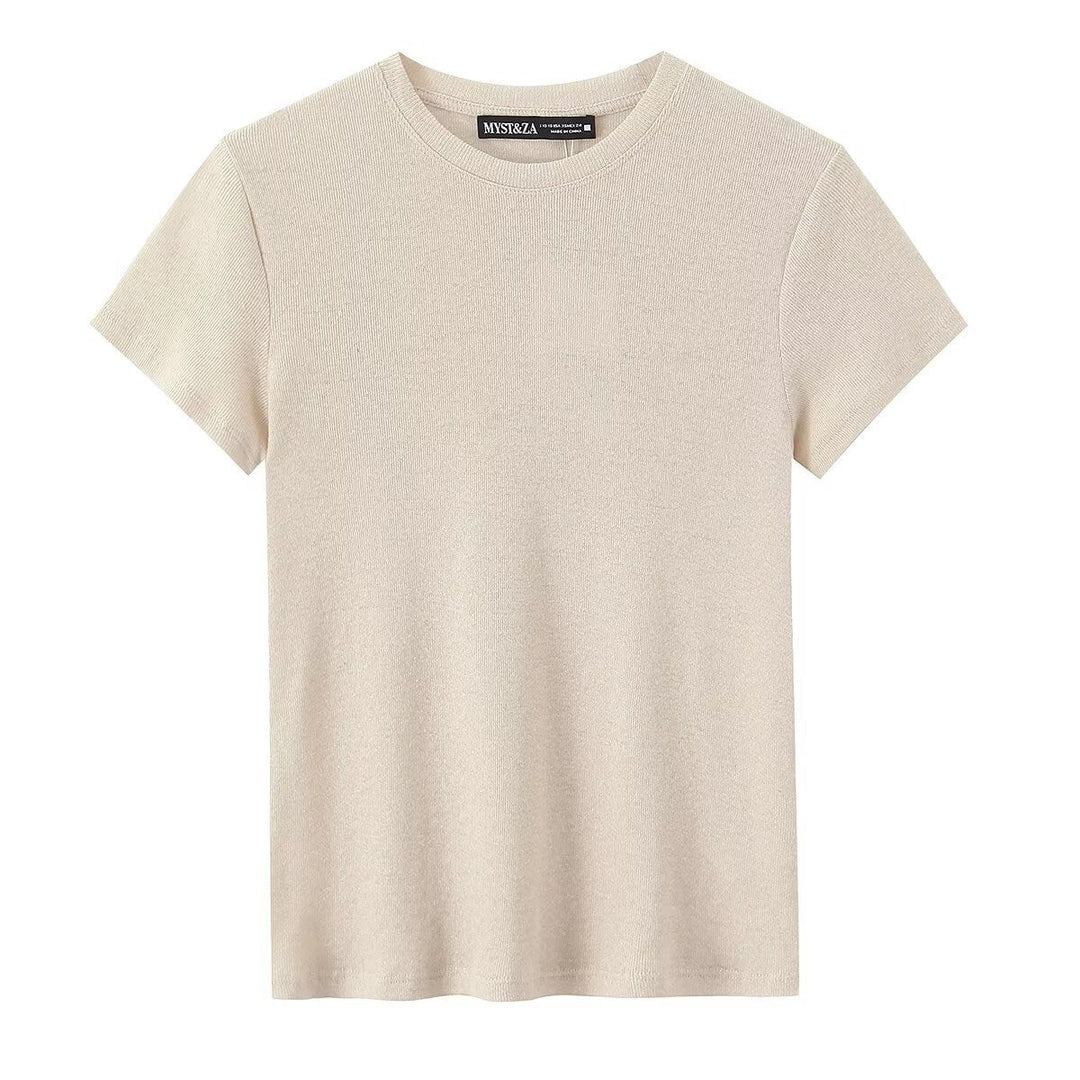 Damen Baumwoll-T-Shirt mit bequemem Schnitt und nachhaltigem Material Drune