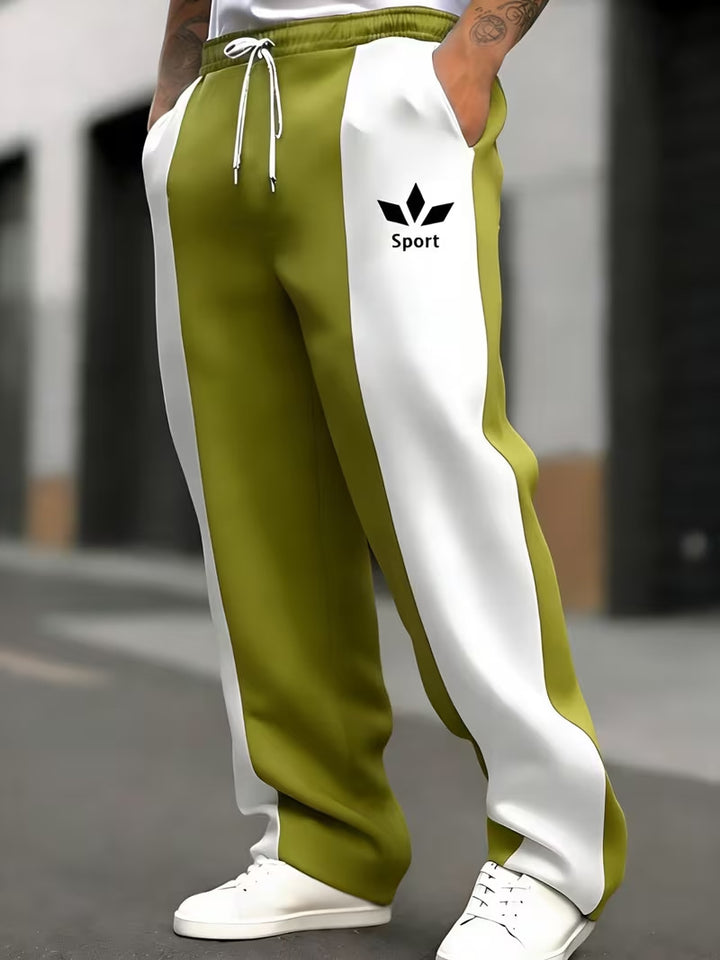 Herren Sportliche Jogginghose mit seitlichen Streifen Drune