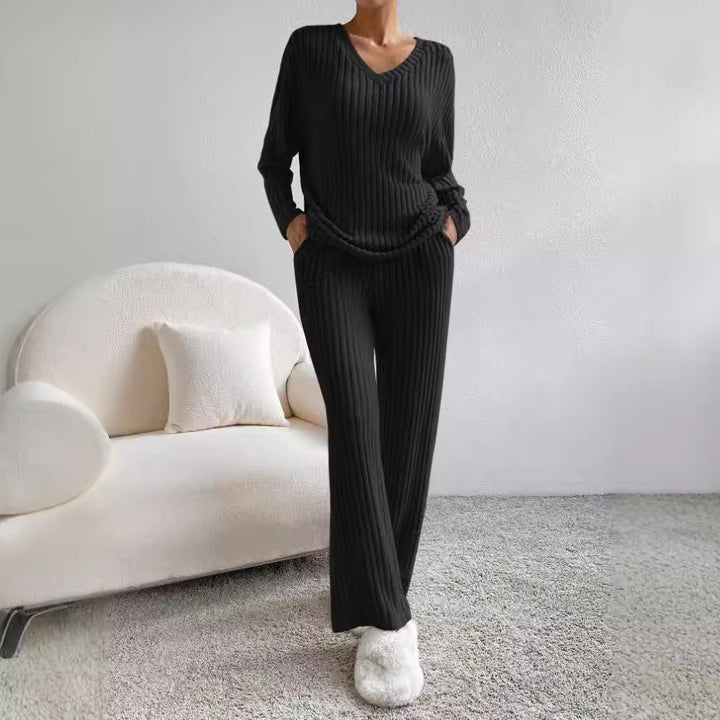 Damen Eleganter und bequemer Strickanzug Drune