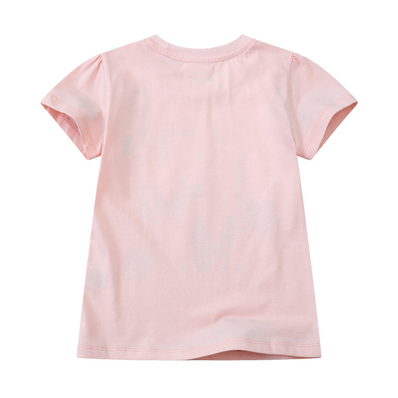 Mädchen T-Shirt mit buntem Einhornmotiv Drune