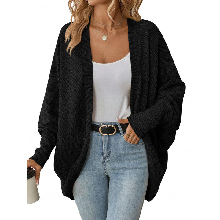 Damen lässige Strickjacke mit oversized Schnitt und lässigen Ärmeln Drune