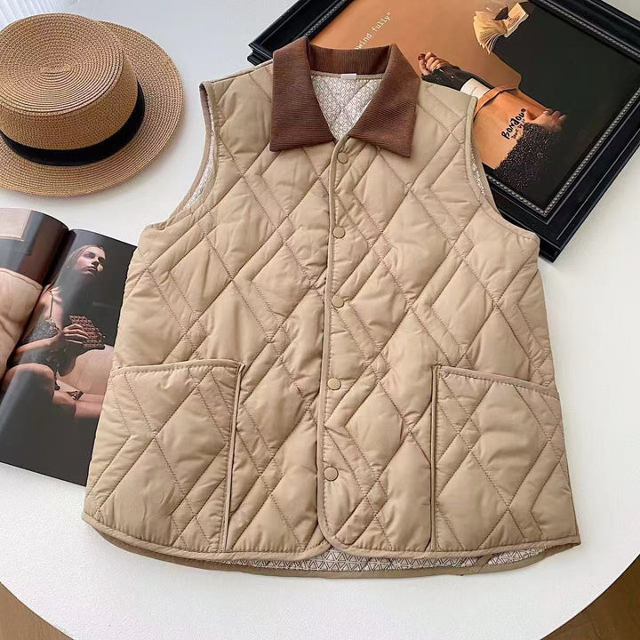 Damen Elegant gesteppte Weste Drune
