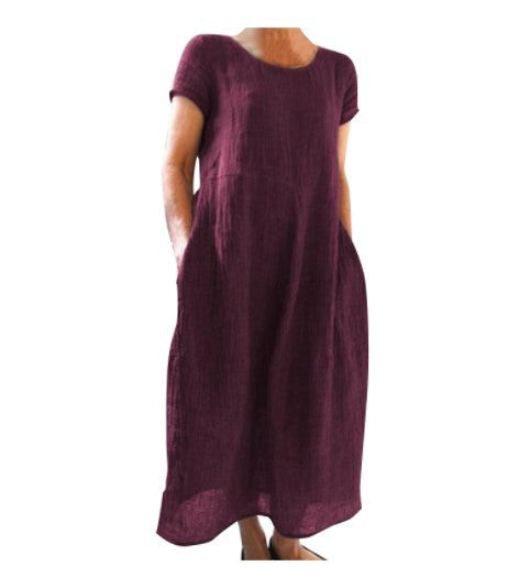 Damen Langarm Sommerkleid Drune